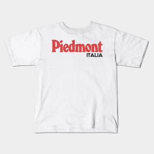 Piedmont / Piemonte - Retro Style Italian Region Design Kids T-Shirt